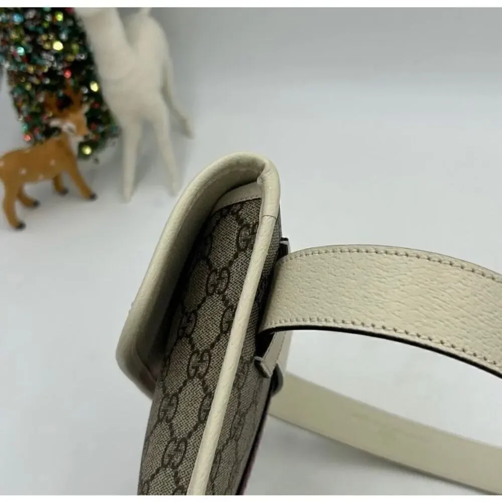 Women's Gucci brown/white GG canvas web
Ophedia Belt bag 80cm/32" adjustable - Picture 7 of 15